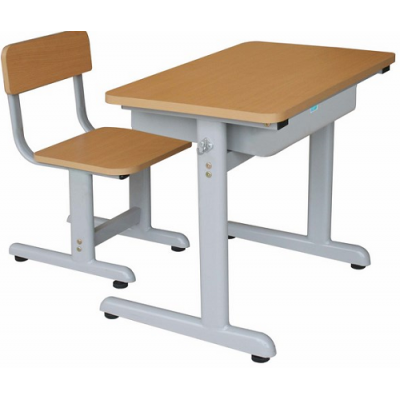 Bộ bàn ghế học sinh hòa phát khung sắt mặt gỗ BHS106-3
