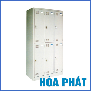 Tủ sắt locker 6 ngăn Hòa Phát đựng hồ sơ TU982-3K