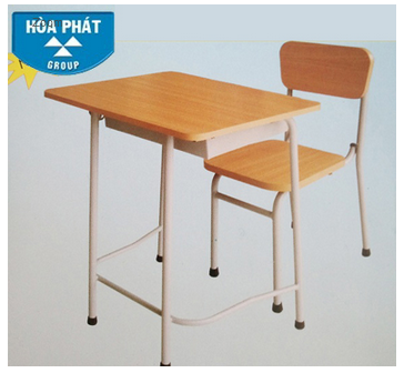 Bộ bàn ghế học sinh 1 chỗ ngồi cao 69 cm giá rẻ BHS107-6