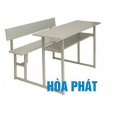 Bộ bàn ghế học sinh cấp 2 và 3 khung sắt mặt gỗ BSV108T