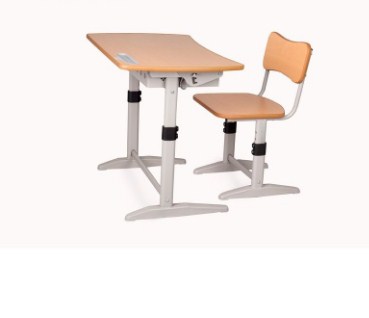 Bộ bàn ghế học sinh xuân hòa khung sắt mặt gỗ BHS-14-06