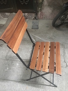 Ghế cafe chân gấp gỗ tự nhiên GCF99