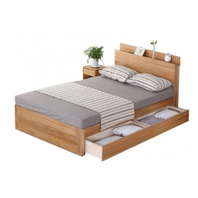 Giường ngủ gỗ gia đình có ngăn kéo rộng 160cm GCN25