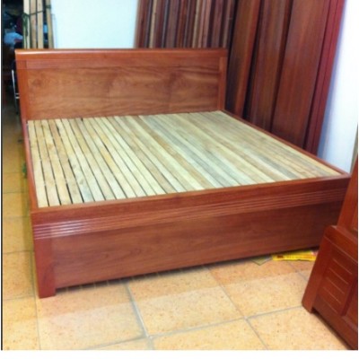Giường ngủ gỗ xoăn rộng 1m80 GGN03
