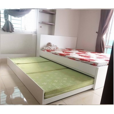 Giường ngủ gỗ 2 tầng thông minh rộng 1m2 GCN45