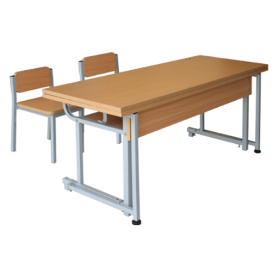 Bộ bàn ghế trung học gỗ tự nhiên BBT103HP4G