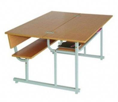 Bộ bàn ghế trung học gỗ tự nhiên BBT101AG