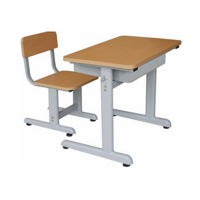 Bộ bàn ghế học sinh hòa phát khung sắt mặt gỗ BHS106-6