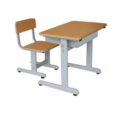 Bộ bàn ghế học sinh khung sắt mặt gỗ BHS106-5 hòa phát