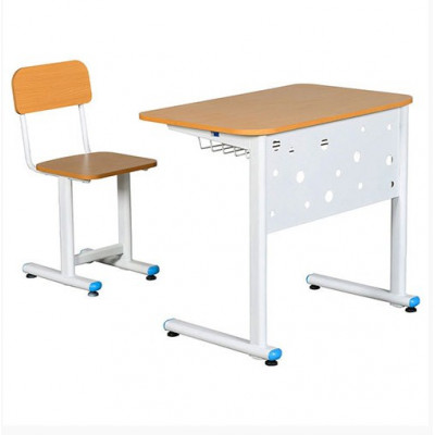 Bộ bàn ghế học sinh khung sắt mặt gỗ hòa phát BHS25