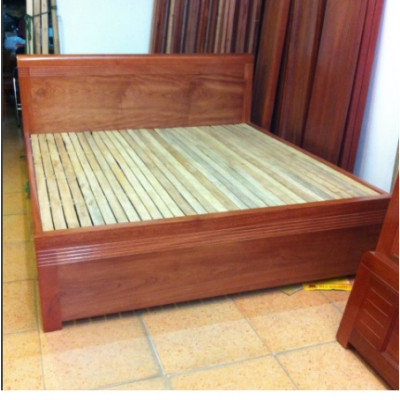 Giường ngủ đơn gỗ xoan giá rẻ GGN01