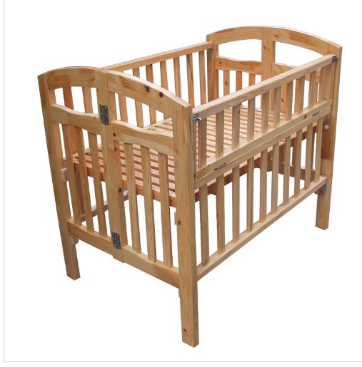 Cũi ngủ cho trẻ sơ sinh bằng gỗ thông CUI02